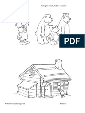 Ricitos de oro dibujos pdf