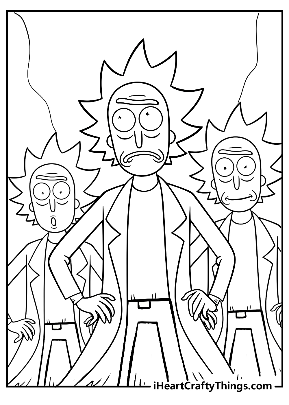 Printable rick and morty coloring pages updated