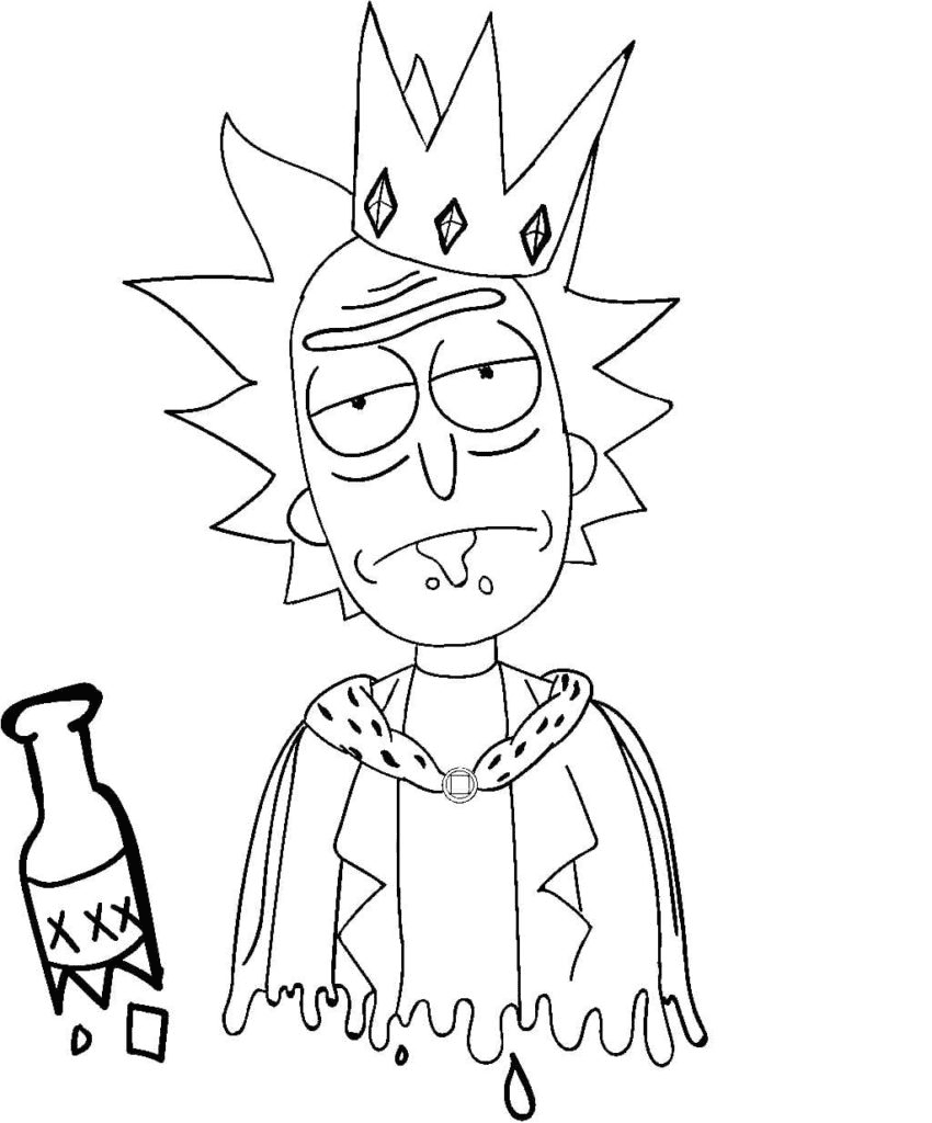 Rick and morty coloring pages printable for free download