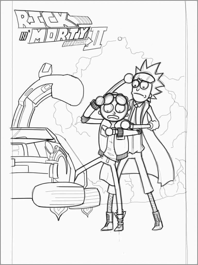 Rick and morty coloring pages