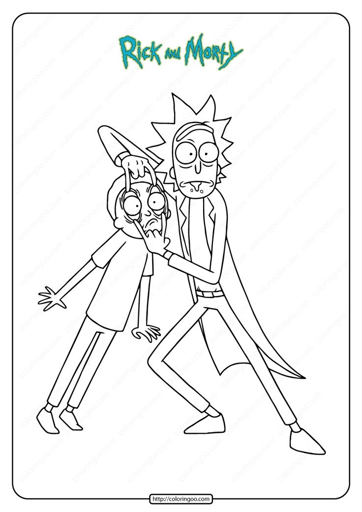 Free printable rick and morty coloring pages rick and morty drawing rick and morty coloring pages