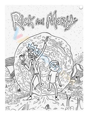 Free printable rick and morty coloring pages for all ages