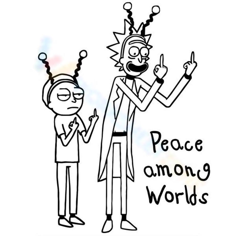Free printable rick and morty coloring pages for all ages