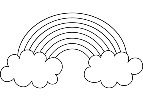 Rainbow coloring page free printable coloring pages