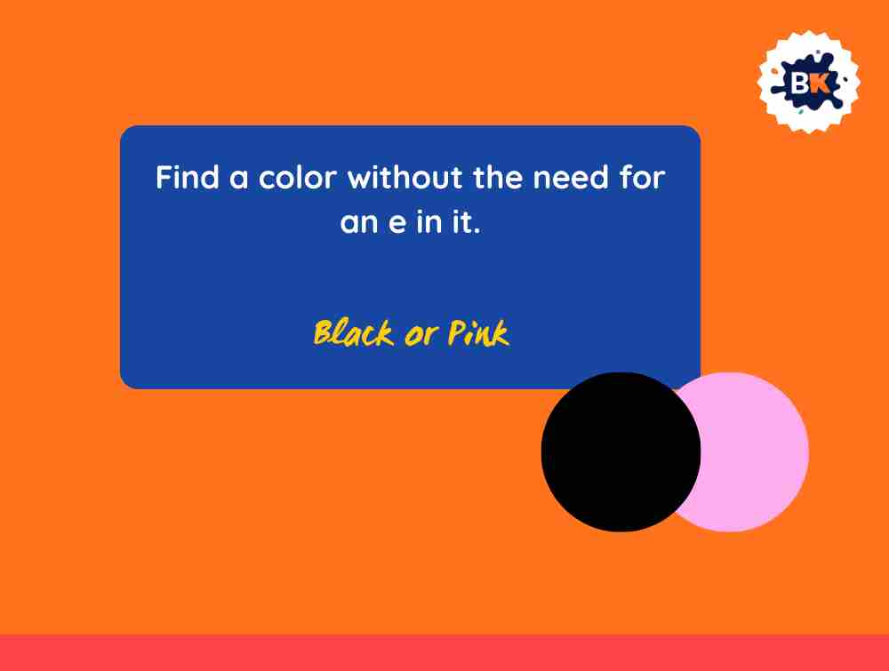 Color riddles with answers that are head scratchers