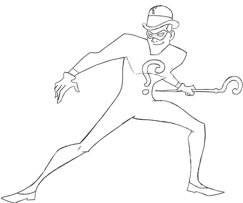 Riddler coloring pages