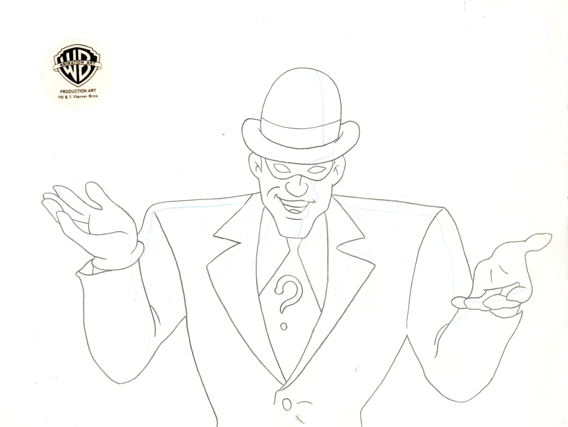 Batman the animated series original production drawing riddler â clampett studio