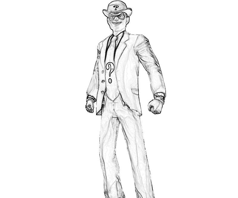 Riddler coloring pages