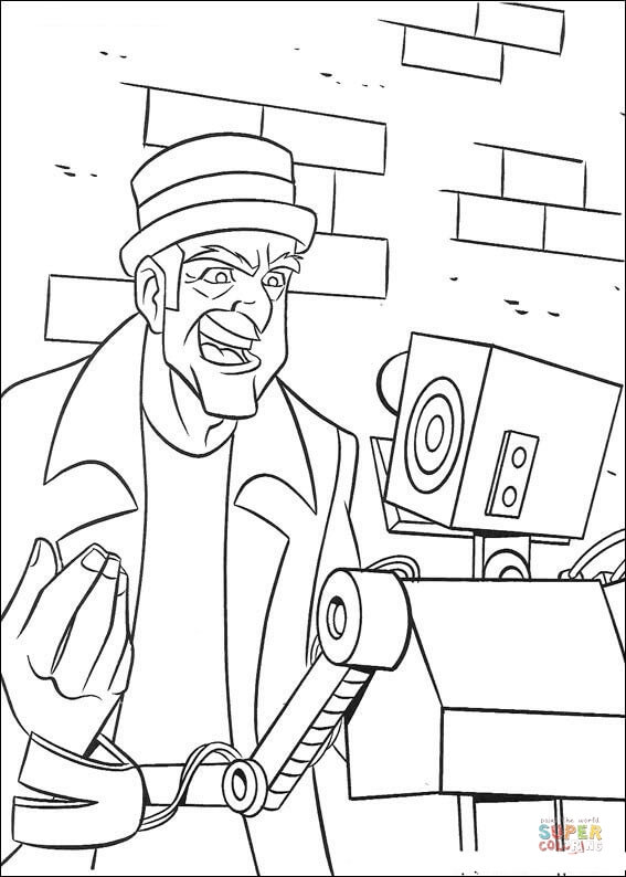 Robot is talking to a human coloring page free printable coloring pages