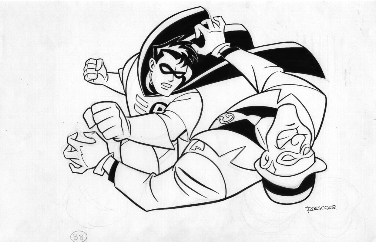 Ic art shop phillip andersons ic art shop robin versus the riddler the largest selection of original ic art for sale on the internet