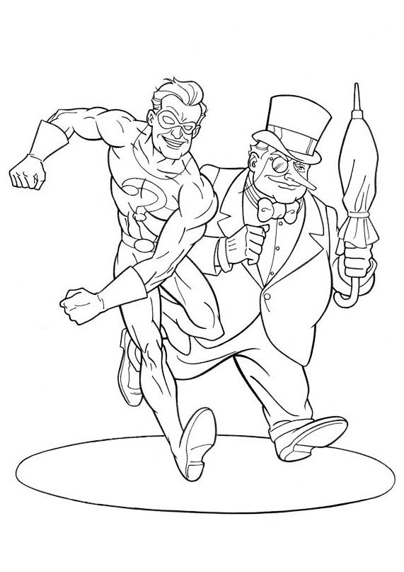 Dibujos colorear villanos batman el acertijos y el pingãino pãginas para colorear libro de colores los vengadores para colorear