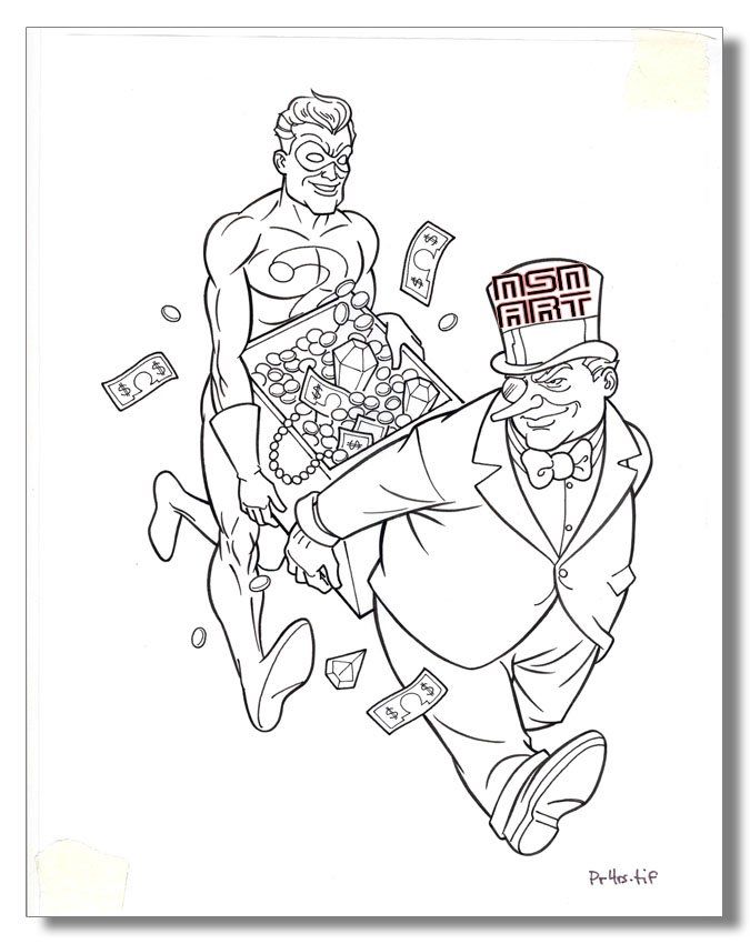 Batman coloring pages riddler