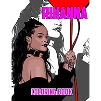 Rihanna coloring book favorite book rihanna coloring books for adults and kids a perfect gift paperback queiros afonso books