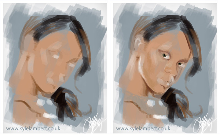Rihanna digital painting