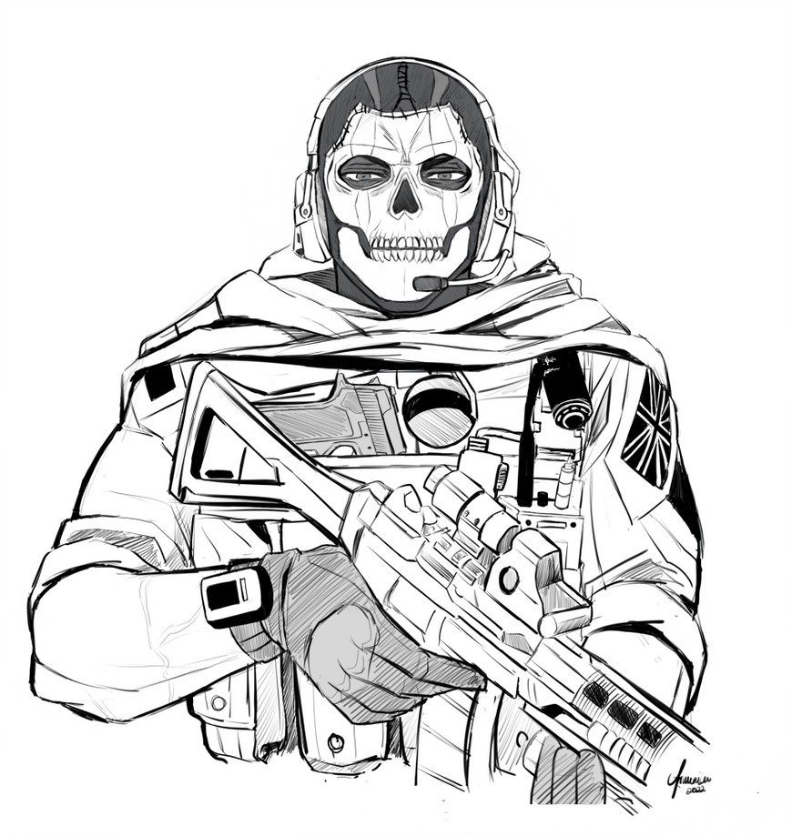Simon ghost riley by aimieaimeriie on
