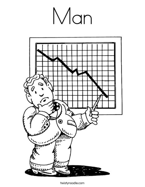 Man coloring page