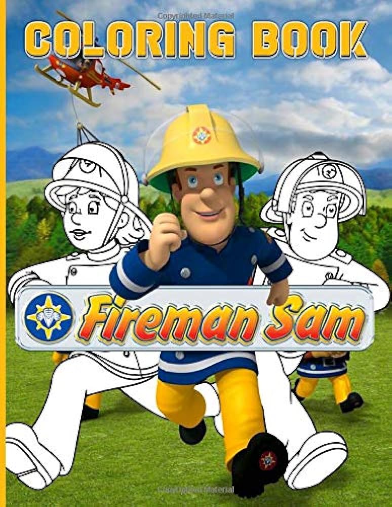 Fireman sam coloring book fireman sam anxiety adult coloring books for men and women the color wonder riley zain books