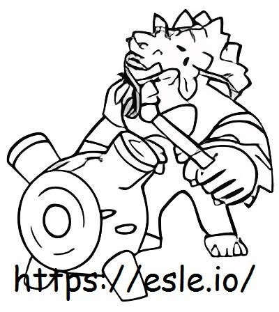 Rillaboom coloring page