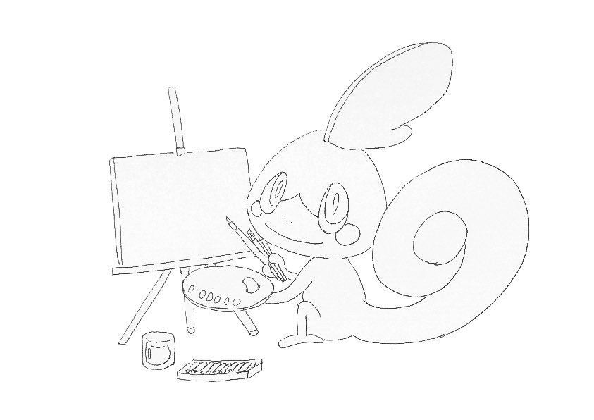 Ããããtomoemahaloarts on x i drown coloring picture of pokemon for my relatives children till today do everyone know all of pokemon pokemon illustration grookey thwachey rillaboom sobble drizzile inteleon pheromosa blaziken