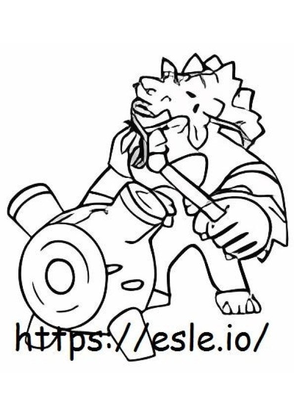 Rillaboom coloring page