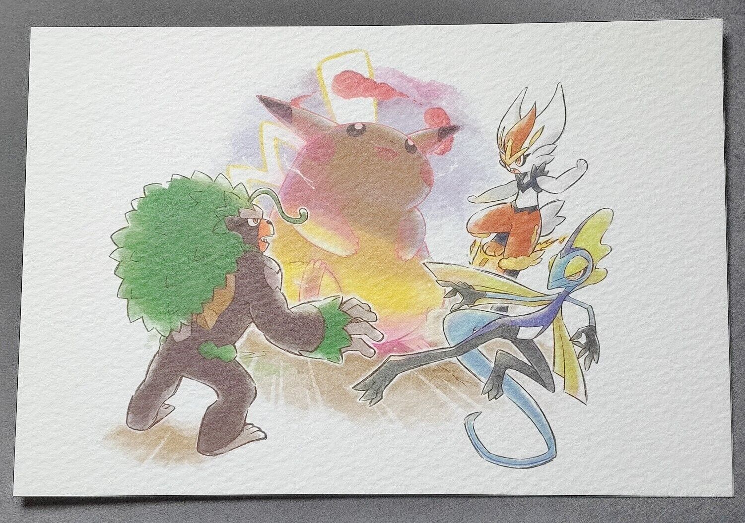 Inteleon cinderace rillaboom pokemon galar tabi postrd nintendo japan fs