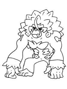 Rillaboom pokemon coloring pages
