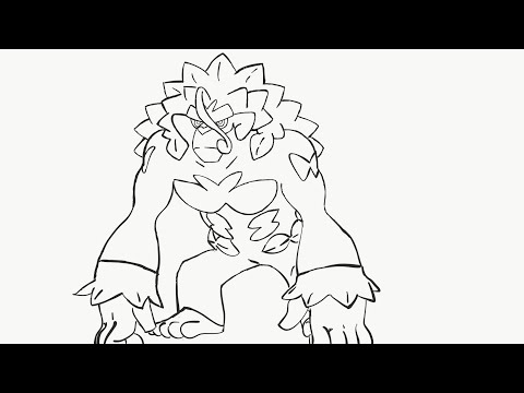 How to draw rillaboom step by step