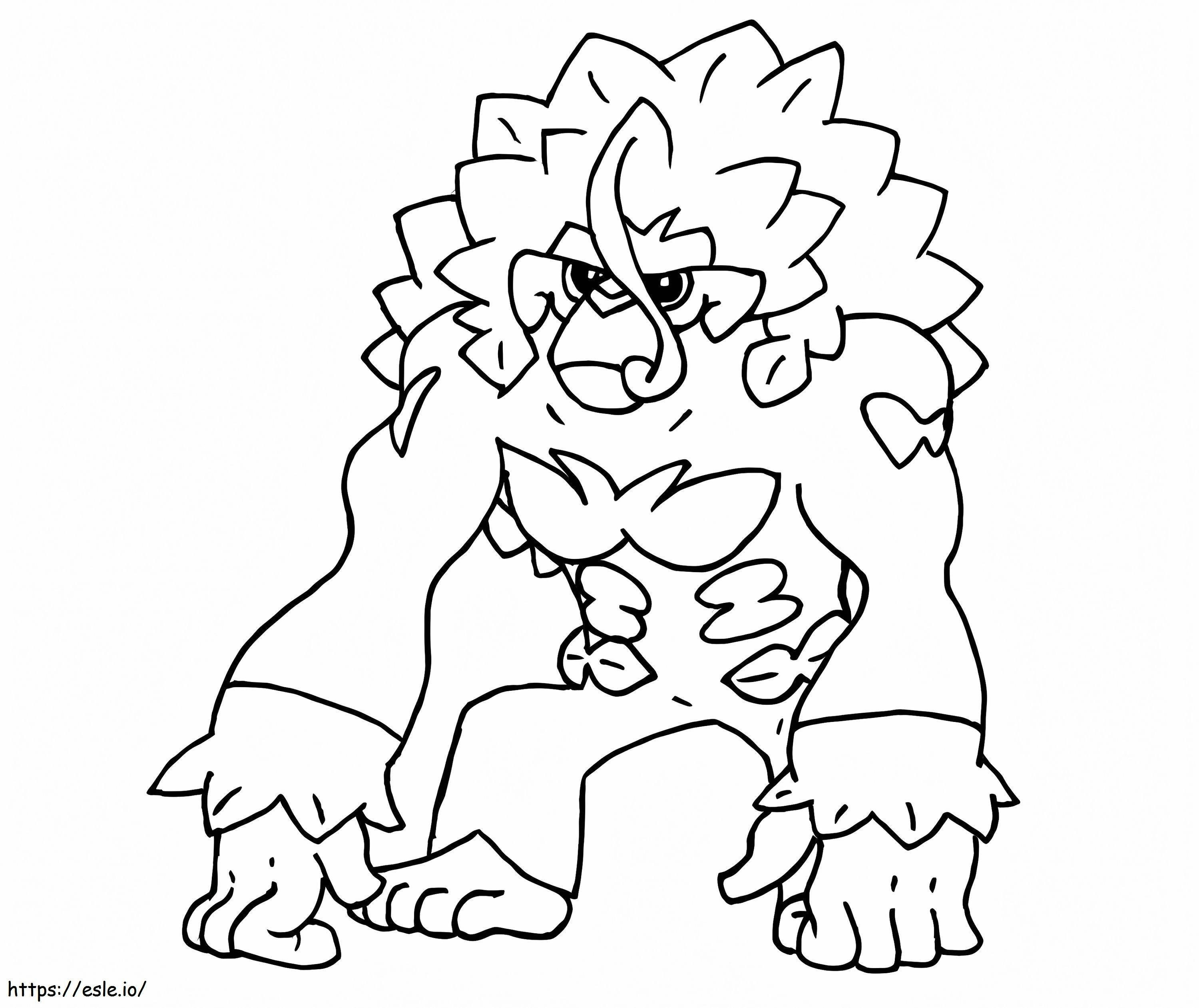 Rillaboom pokemon coloring page