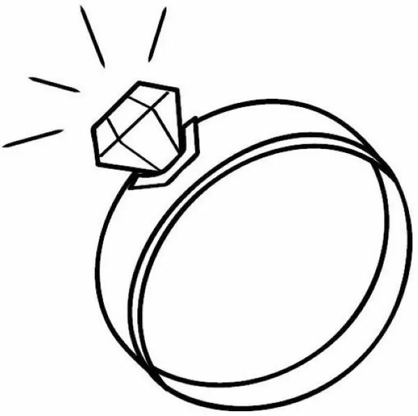 Wedding rings coloring pages printable pdf