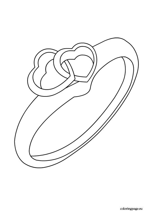 Ring coloring page coloring page