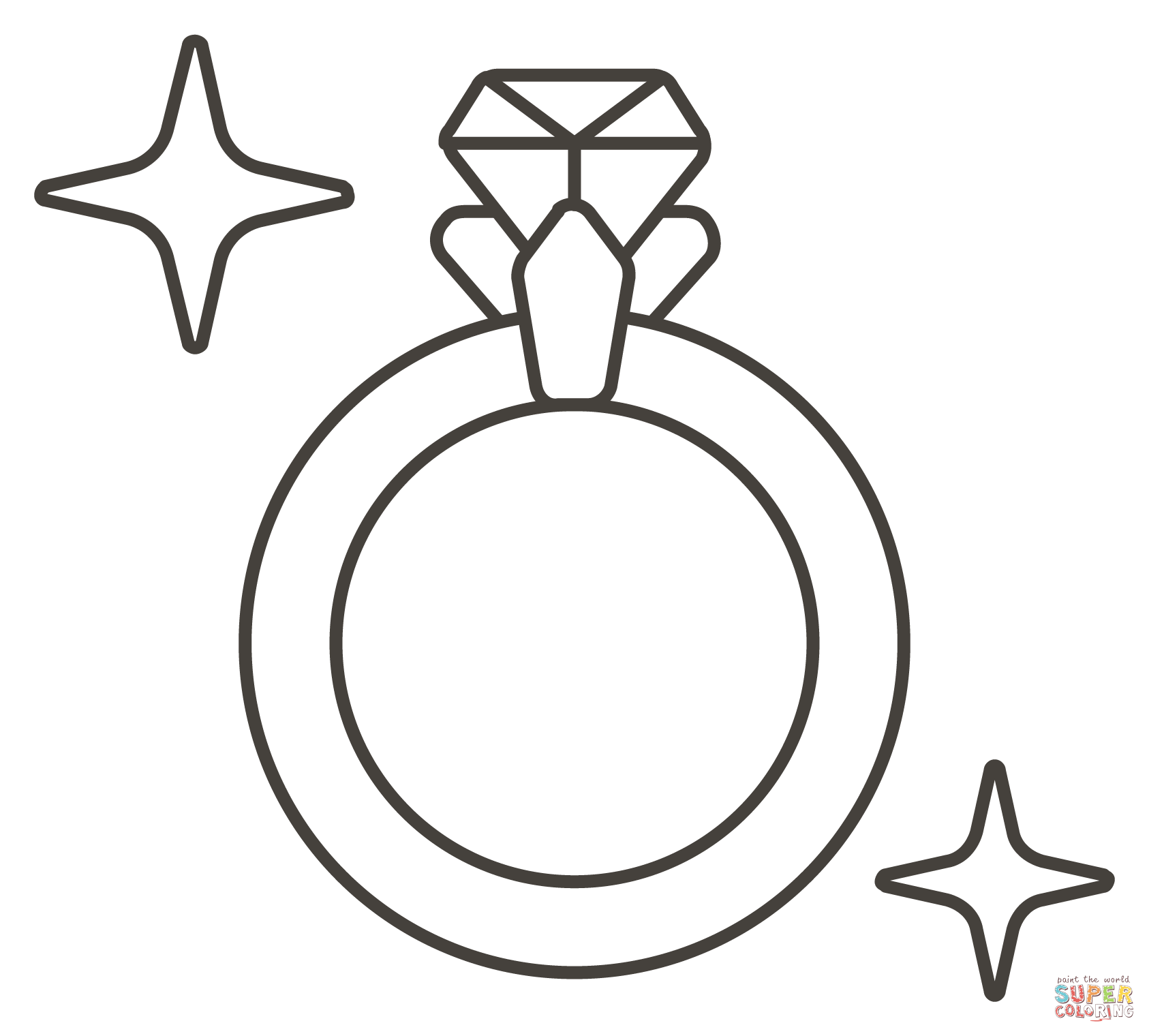 Ring coloring page free printable coloring pages