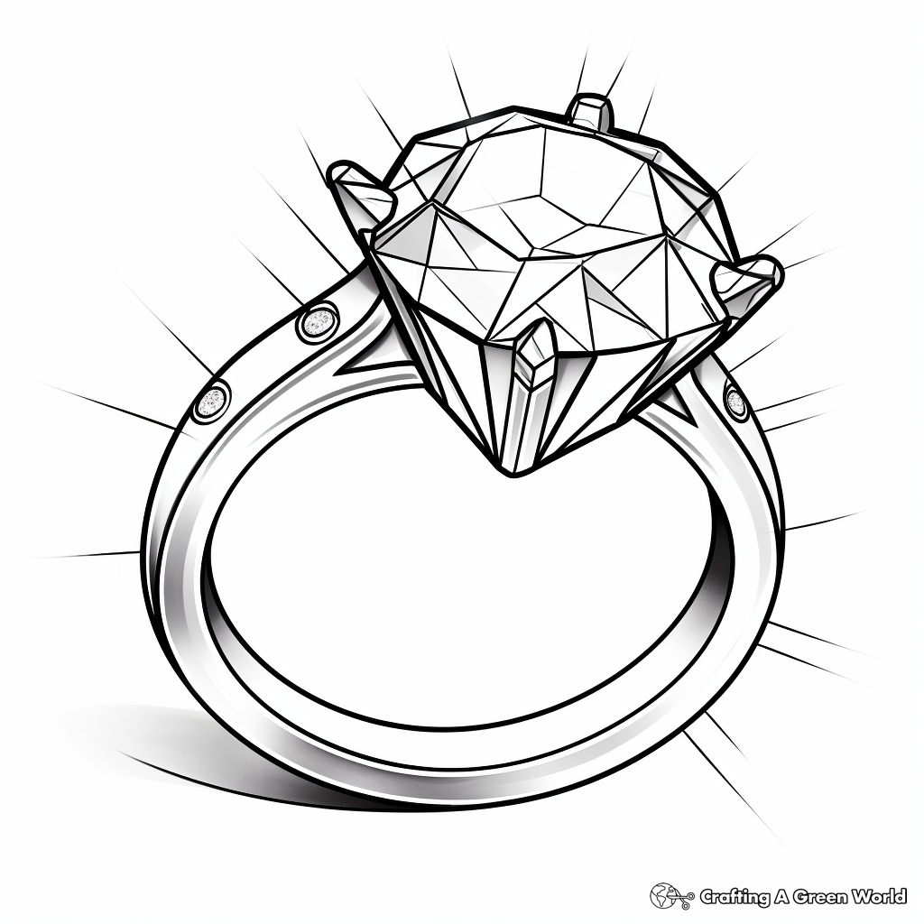 Diamond coloring pages