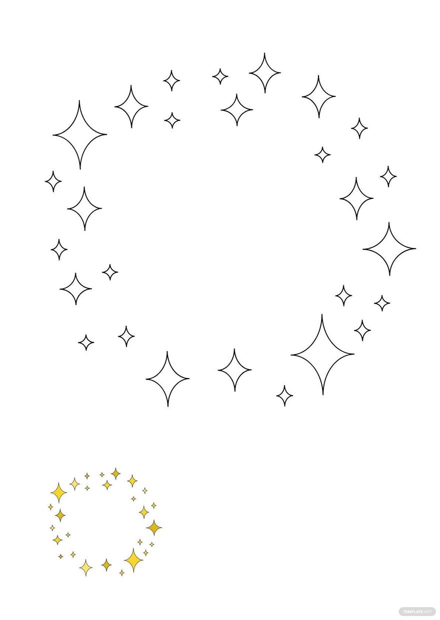 Free sparkle ring coloring page
