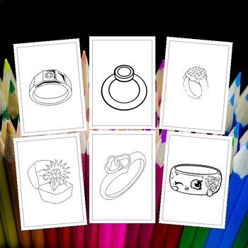 Discover the beauty of rings through coloring printable ring coloring pages