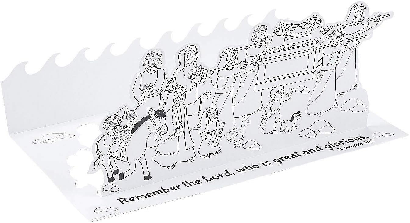 Color your own d crossing the jordan river craft an