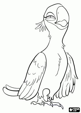 Rio coloring page the beautiful jewel is a female macaw in the movie rio coloring page bird coloring pages free coloring pages coloring pages