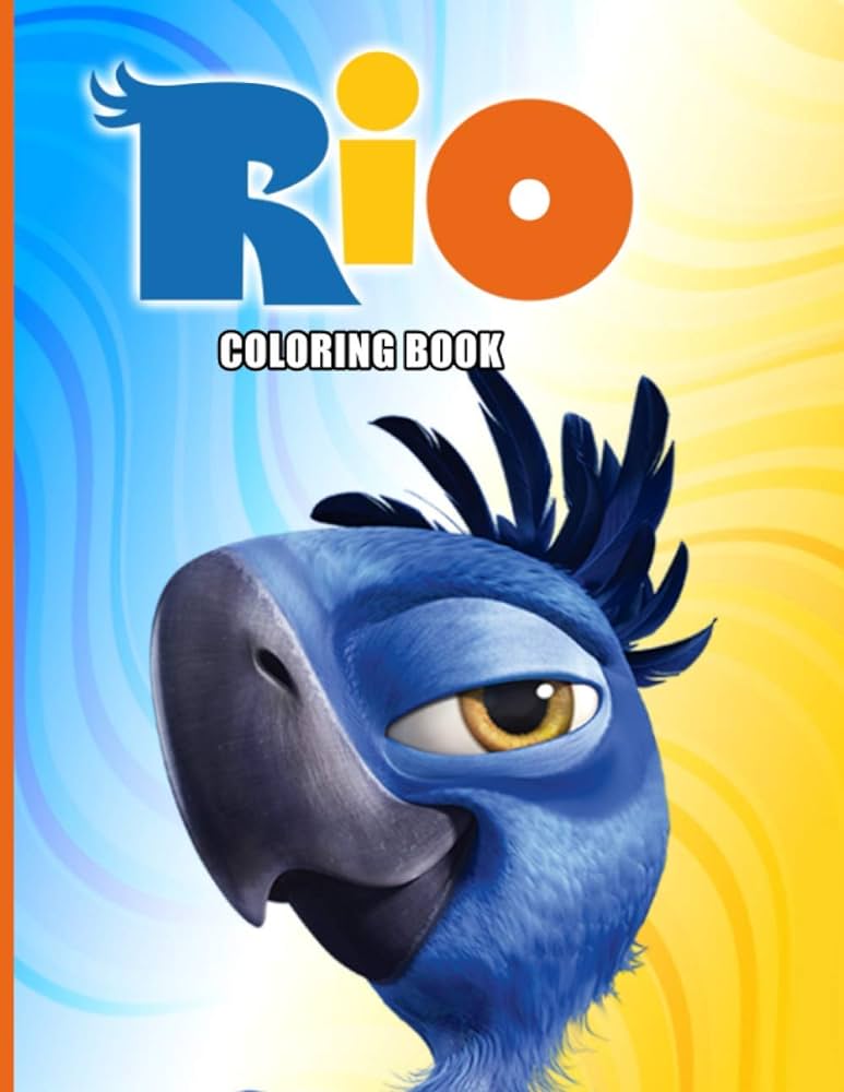 Rio coloring book coloring pages exclusive artistic illustrations for fans of all ages jessia mcdermott books