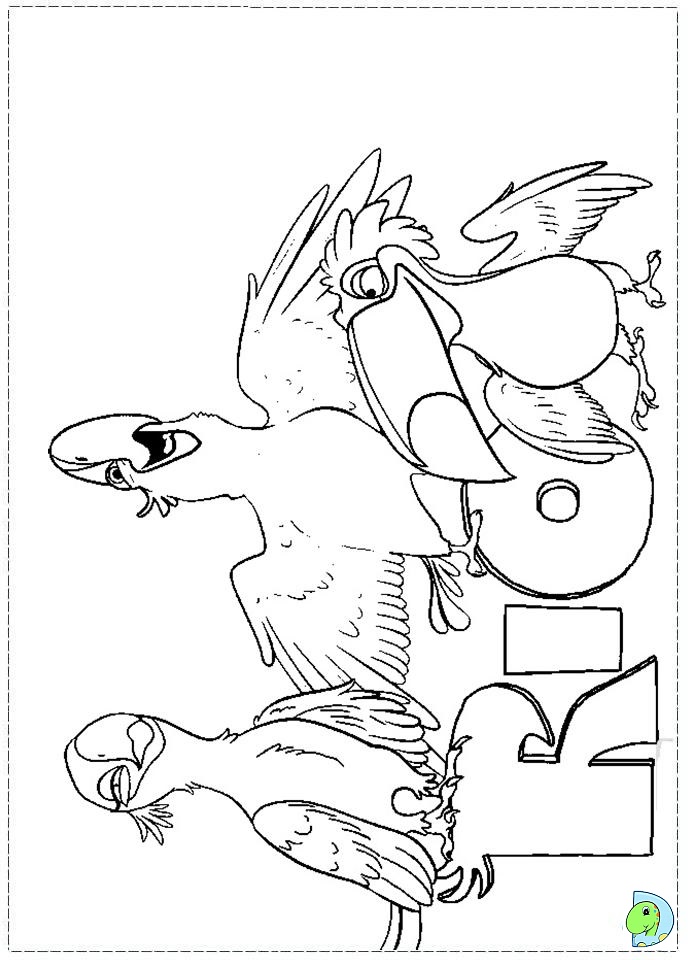 Rio coloring page