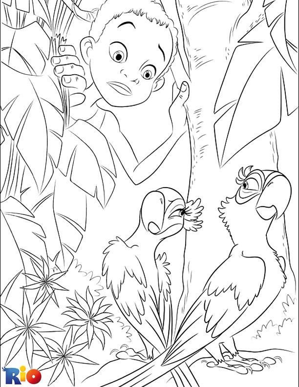 Rio coloring page pãginas para colorear pãginas para colorear disney dibujos