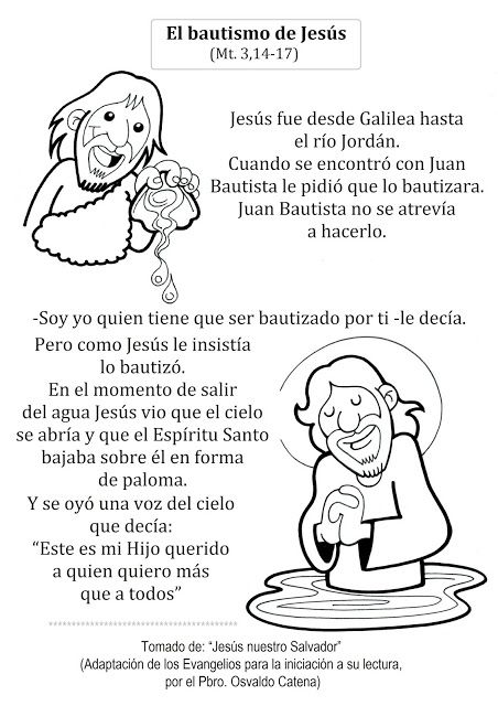 Evangelio adaptado el bautismo de jesãºs â