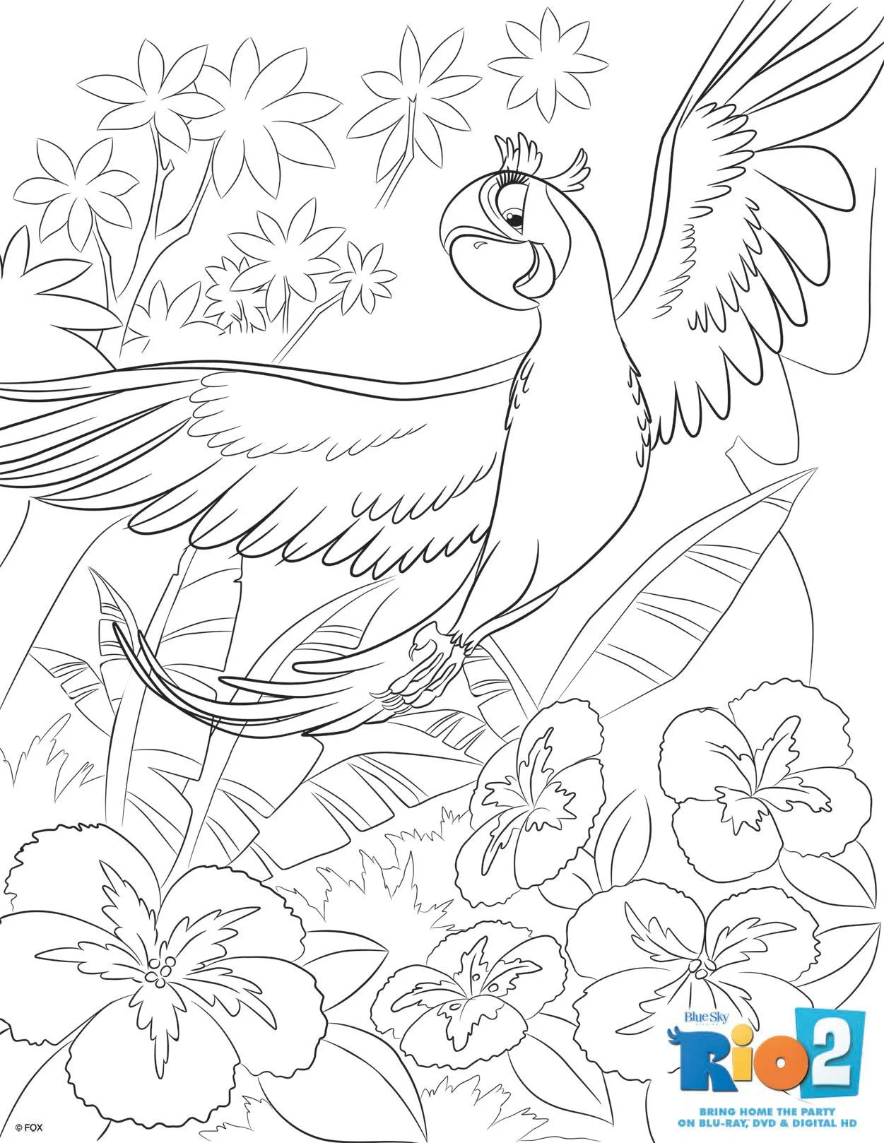 Rio coloring pages to download part
