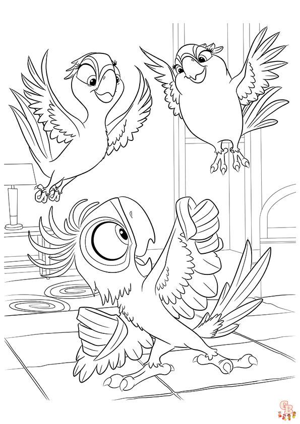 Printable rio coloring pages free for kids and dults