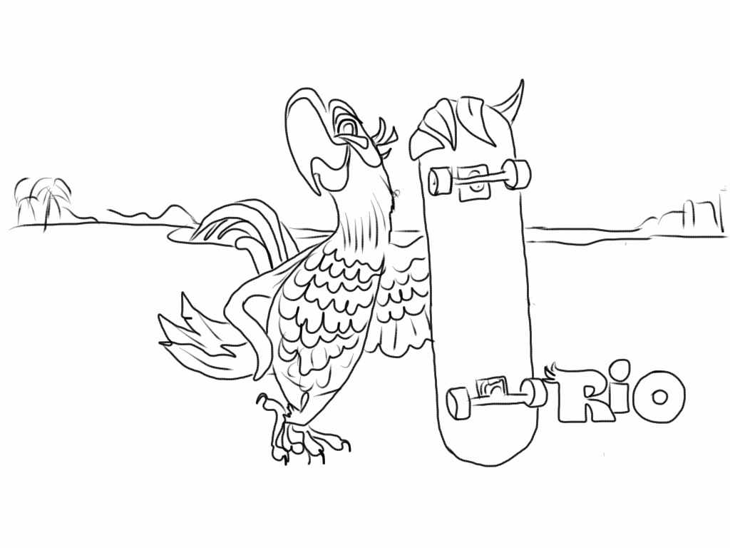 Best rio coloring pages for kids