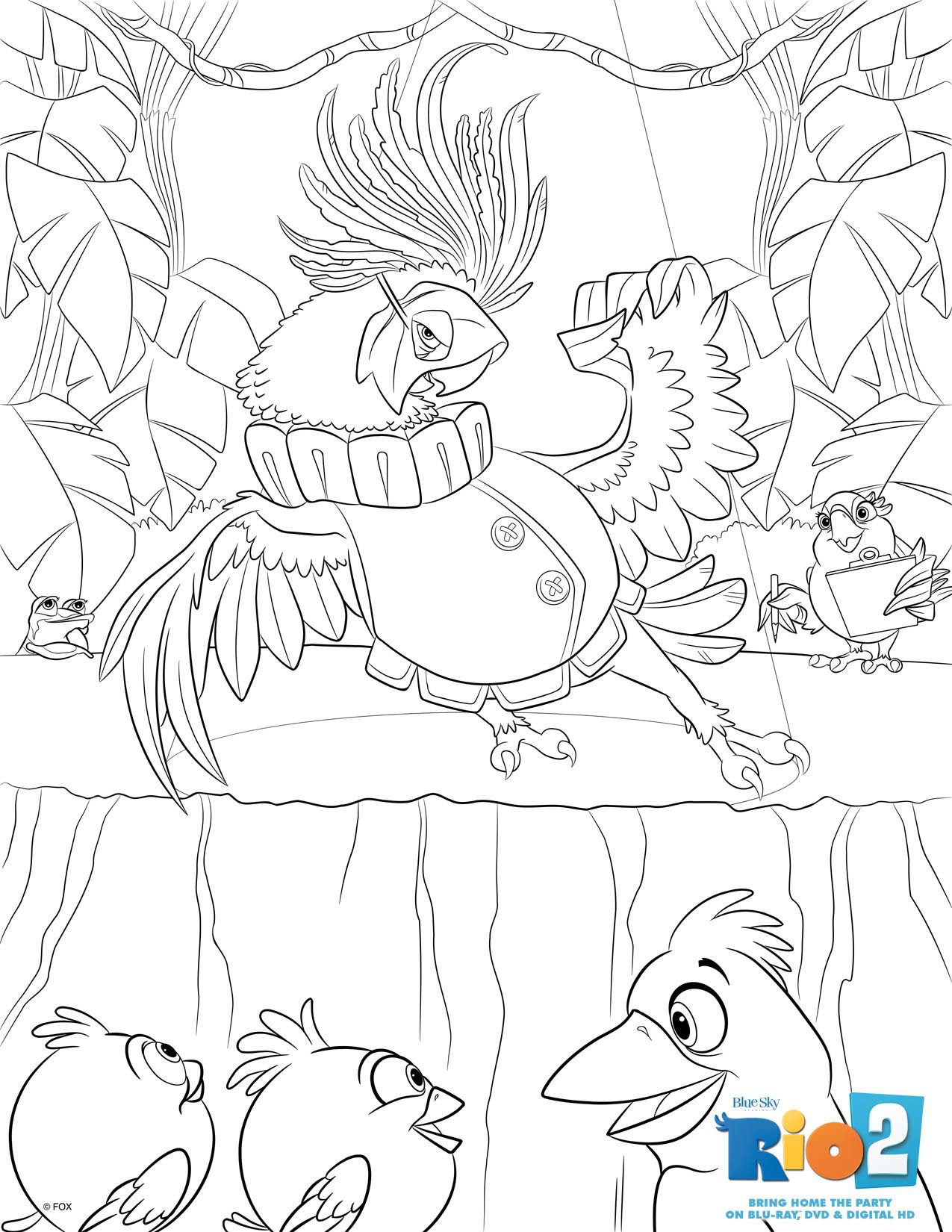 Rio coloring pages to download part