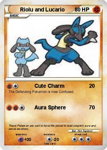 Pokemon riolu and lucario