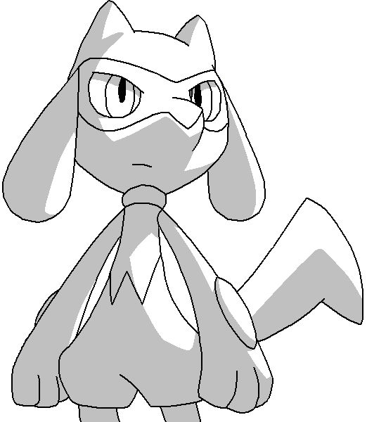 Riolu lineart by leafeonchic on