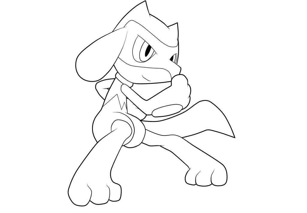 Riolu lineart by moxied on deviantart ausmalbilder