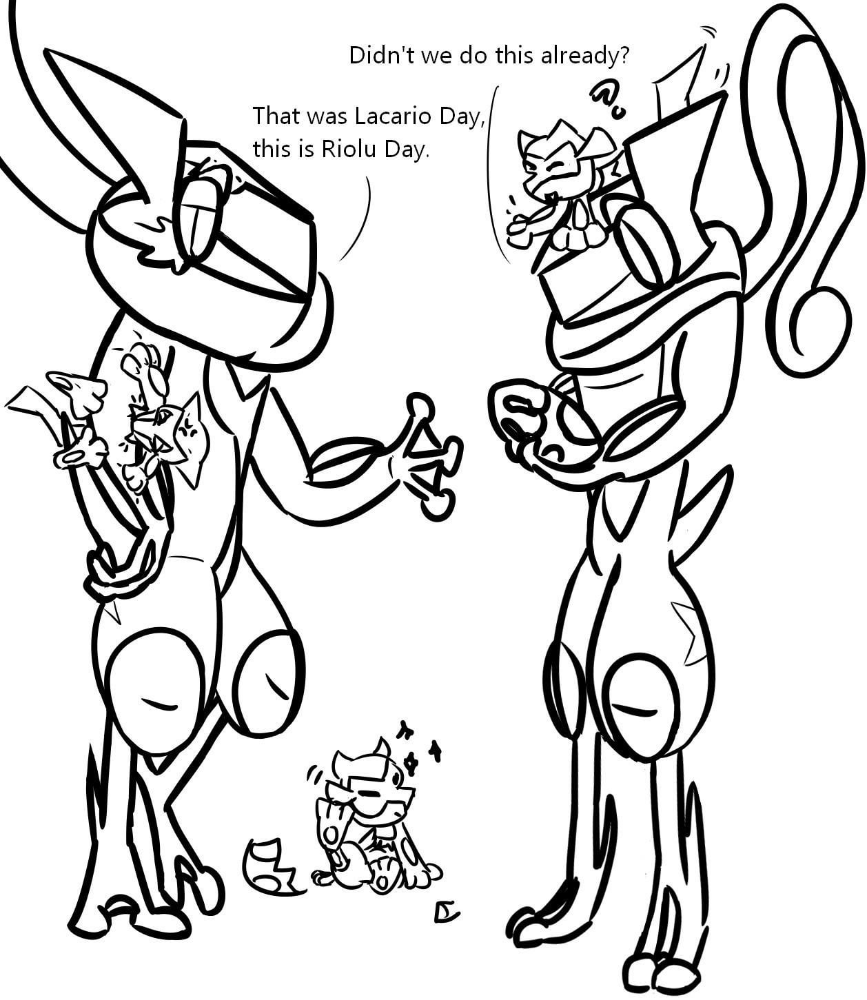 Day drawing greninja and ash