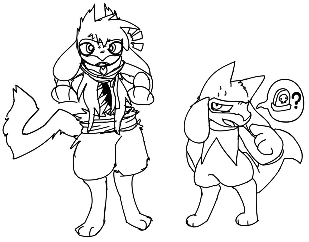 Asriel hell â doodles a regular riolu my less regular riolu