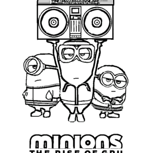 Minions the rise of gru coloring pages printable for free download